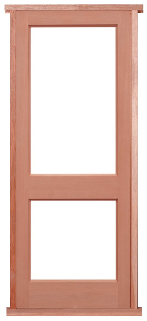 2XGG Hardwood Pre-hung Door Set (unglazed)